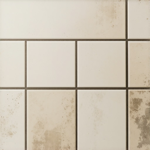 Why your grout is white in some spots and dark in others