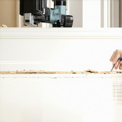 How to install baseboards over a fresh tile floor